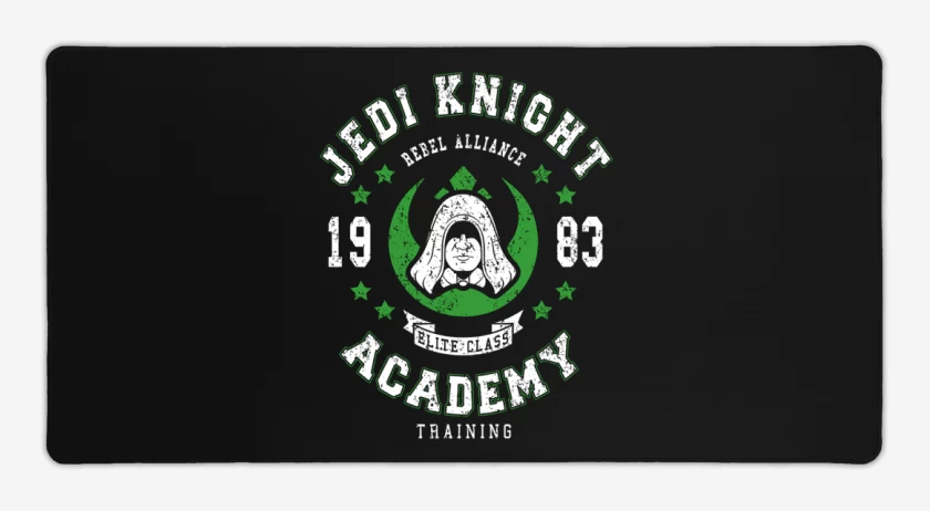 Mouse pad Gamer Negro de Jedi Academy