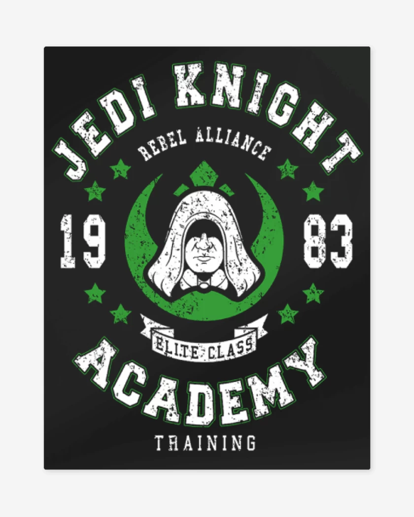 Print metalico Negro de Jedi Academy