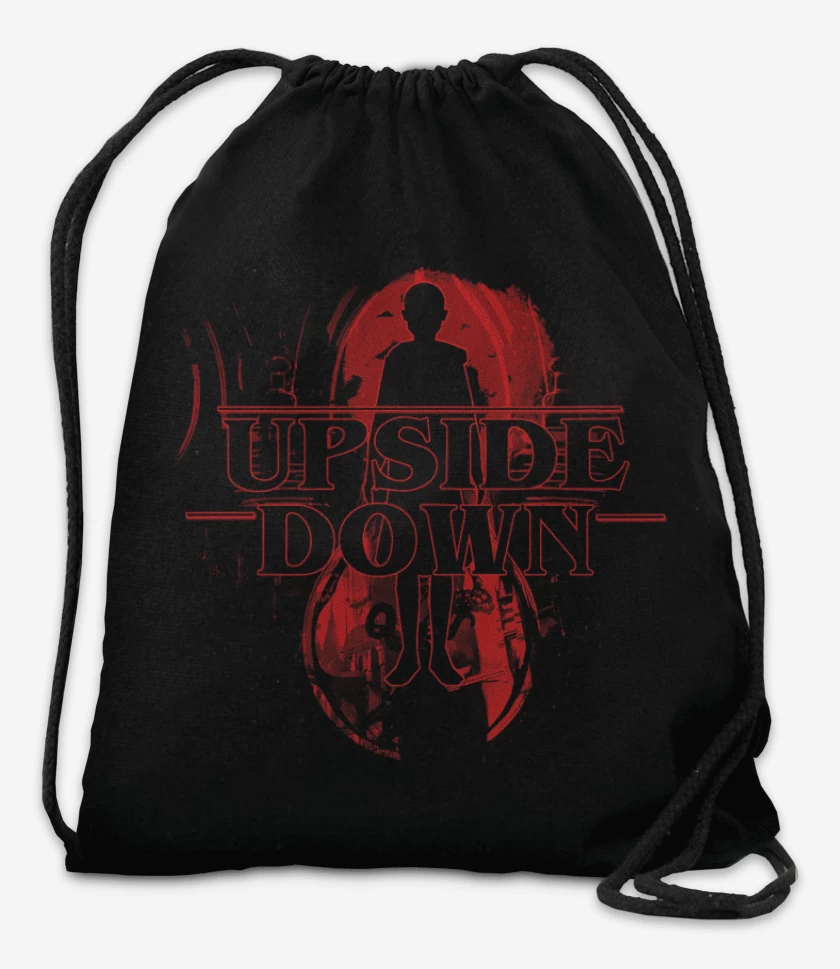 Mochila Negro de stranger things Upside Down