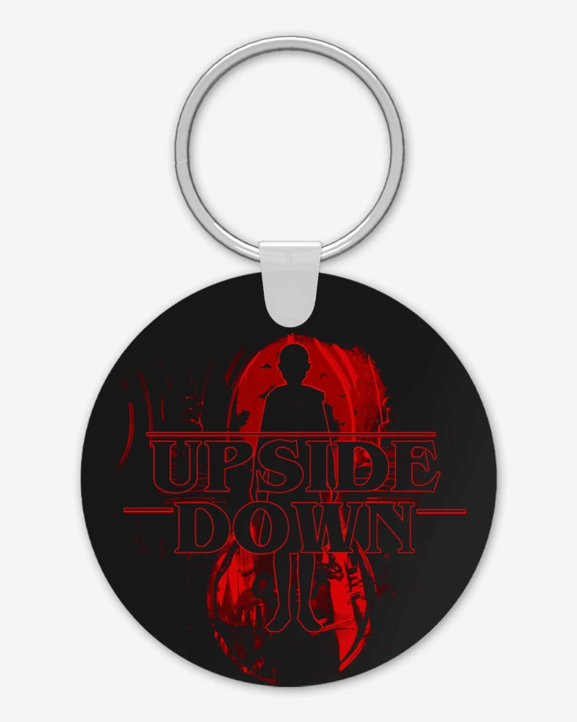 Llavero Negro de stranger things Upside Down