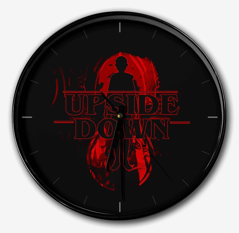 Reloj Negro de stranger things Upside Down