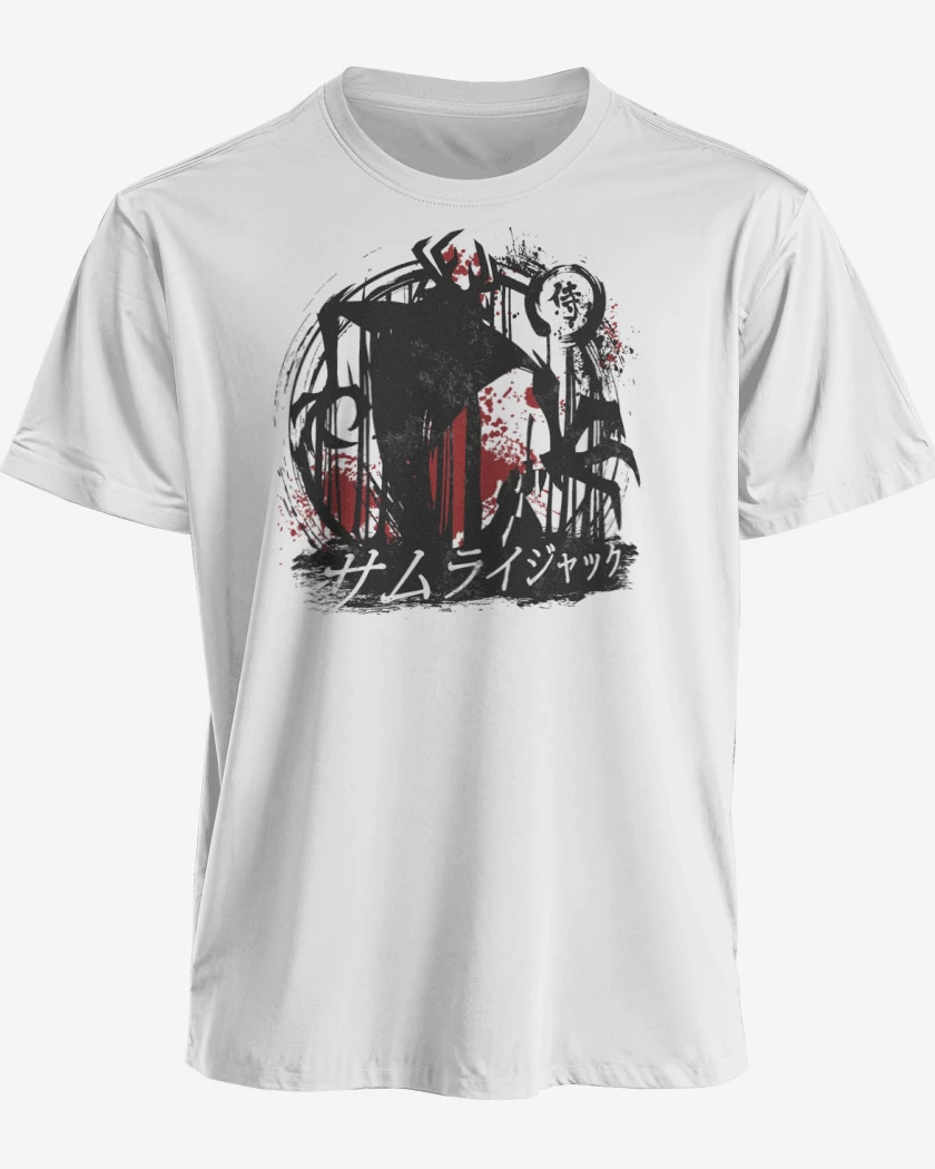 Polera premium Blanco de Samurai Jack