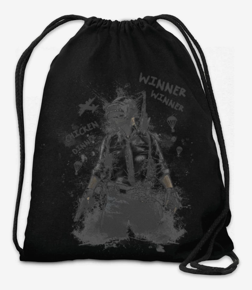Mochila Negro de Pubg chicken dinner