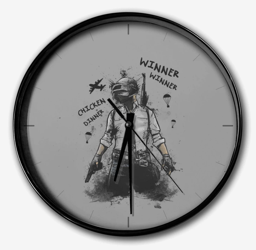 Reloj Gris Melange de Pubg chicken dinner