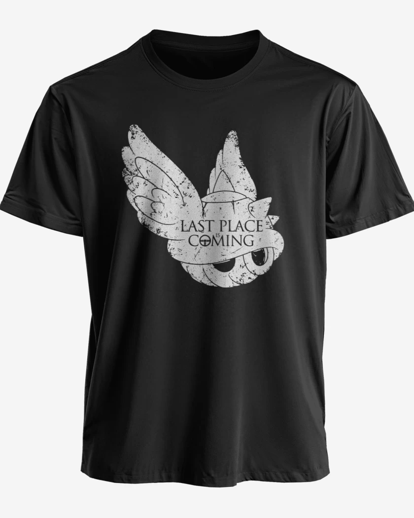 Polera premium Negro de Super bigote Kart - Last Place is Coming