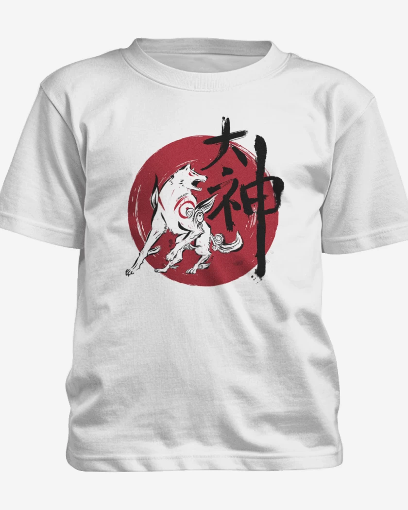 Polera de niño Blanco de Okami