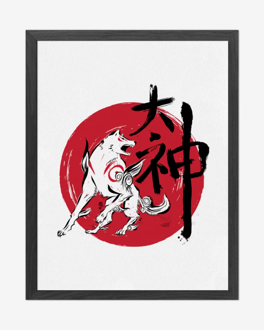 Cuadro decorativo Blanco de Okami