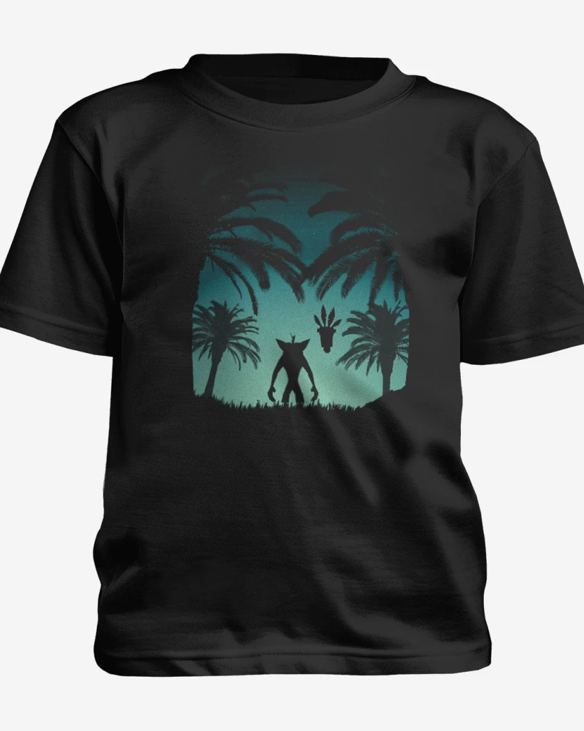 Polera de niño Negro de Crash Bandicoot