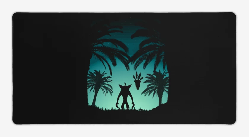 Mouse pad Gamer Negro de Crash Bandicoot