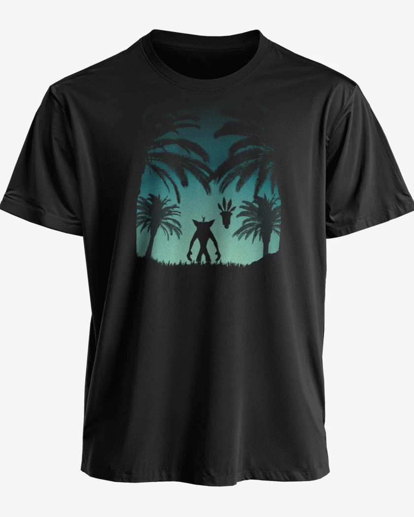 Polera premium Negro de Crash Bandicoot