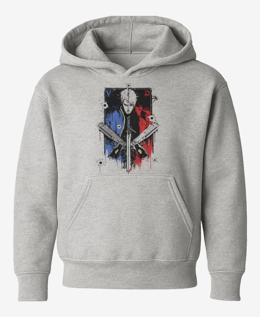 Poleron de niño Gris Melange de devil may cry