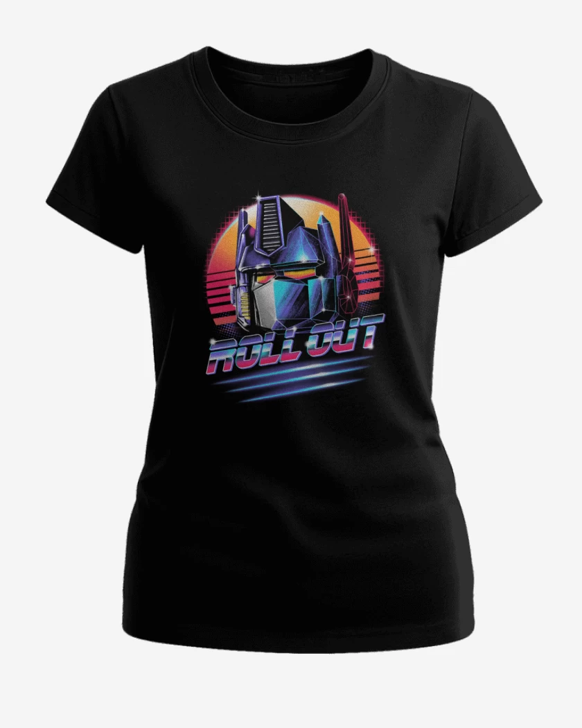Polera de Mujer Negro de Optimus Roll Out