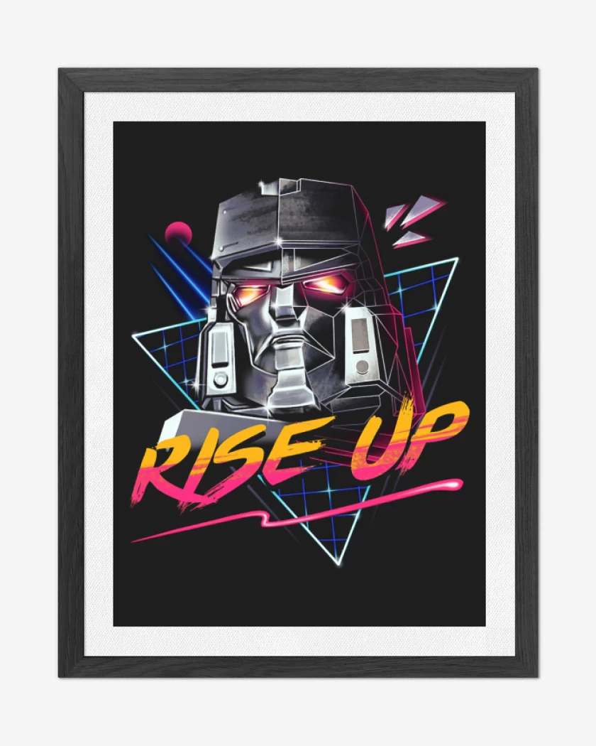 Cuadro decorativo Negro de Megatron Rise Up