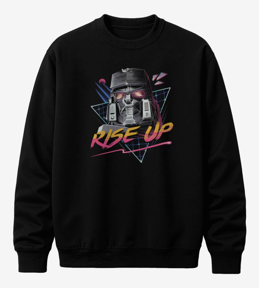 Poleron polo Negro de Megatron Rise Up