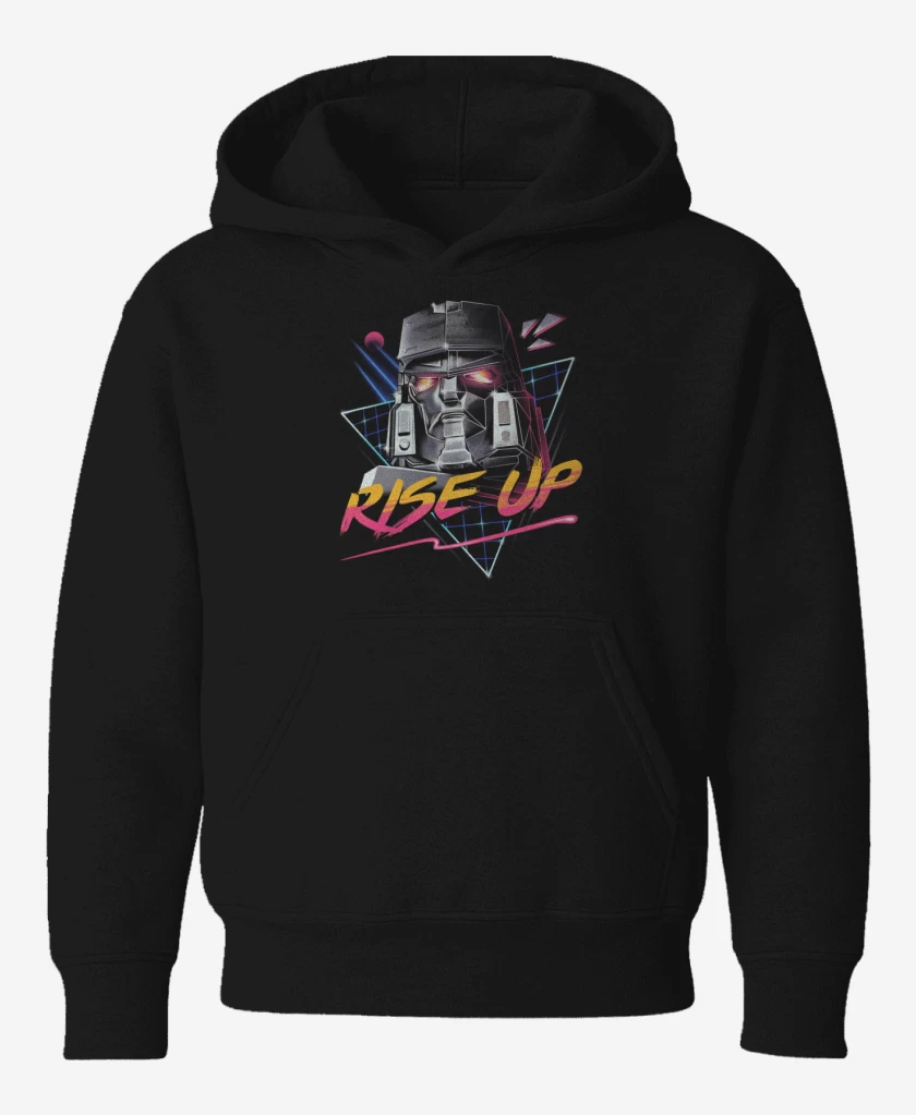 Poleron de niño Negro de Megatron Rise Up