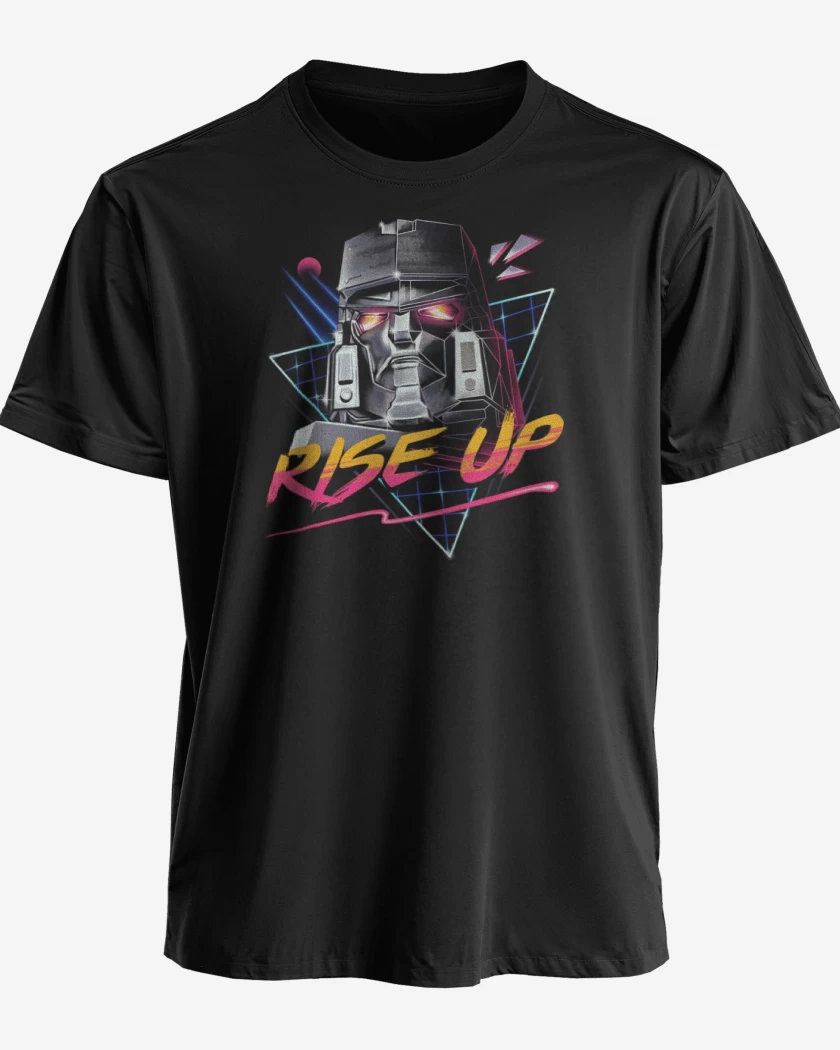 Polera premium Negro de Megatron Rise Up