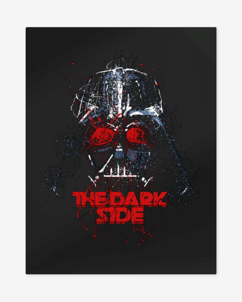Print metalico Negro de Dark Side