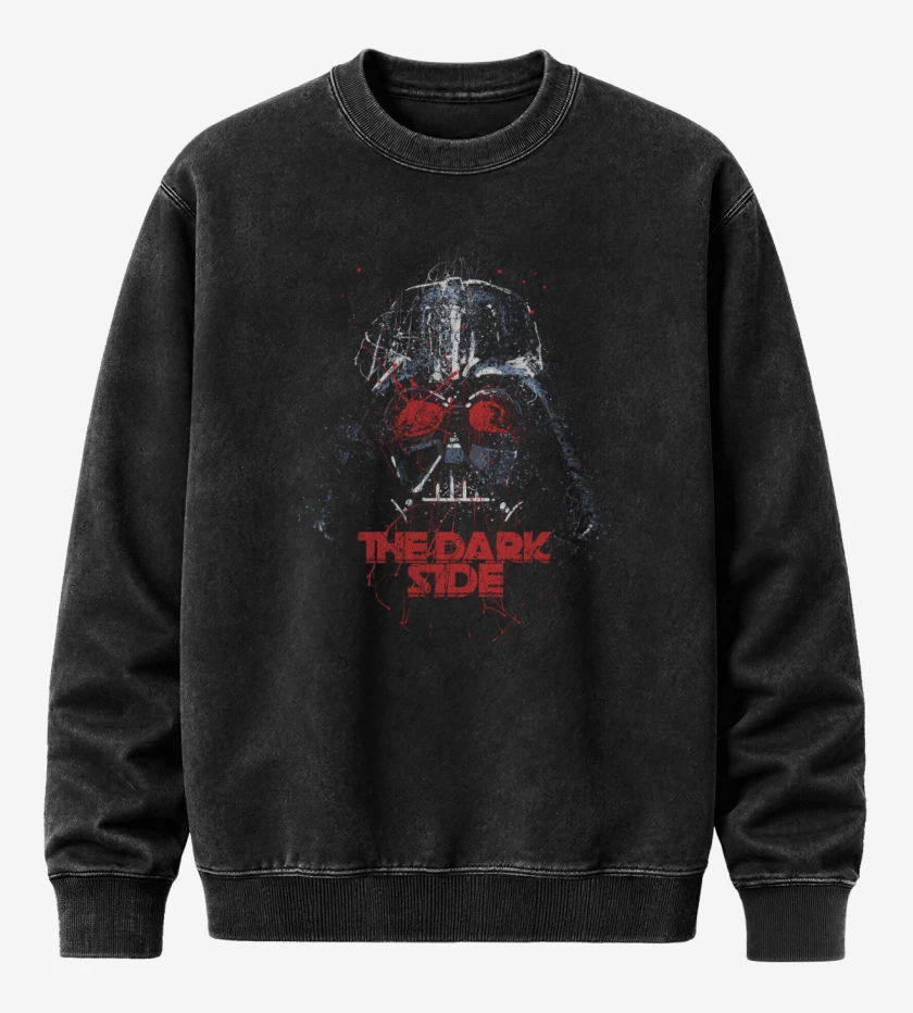 Poleron Polo Acid Wash Negro de Dark Side