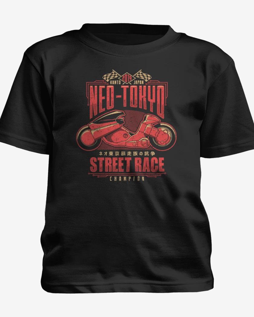 Polera de niño Negro de Akira Race