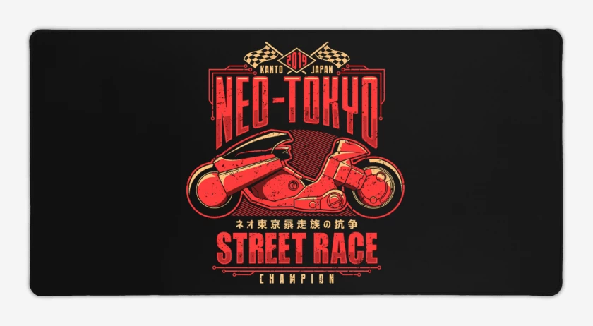 Mouse pad Gamer Negro de Akira Race