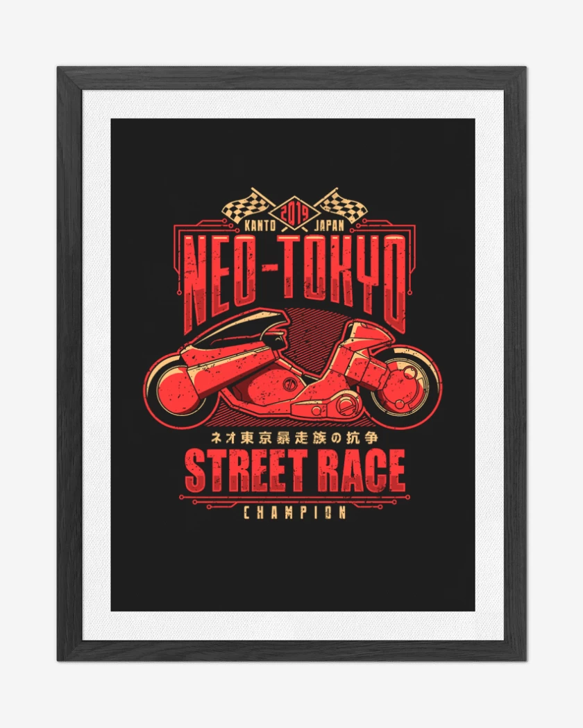 Cuadro decorativo Negro de Akira Race