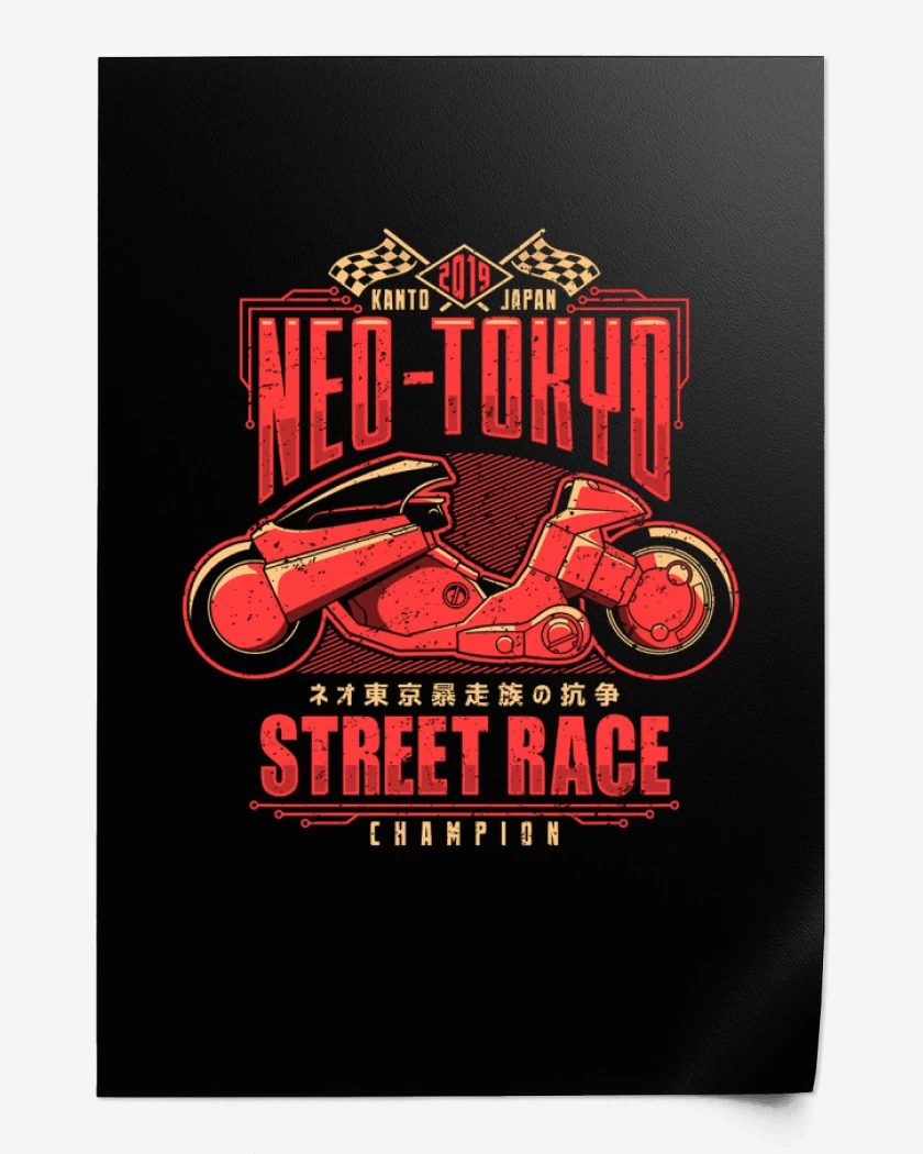 Print Negro de Akira Race