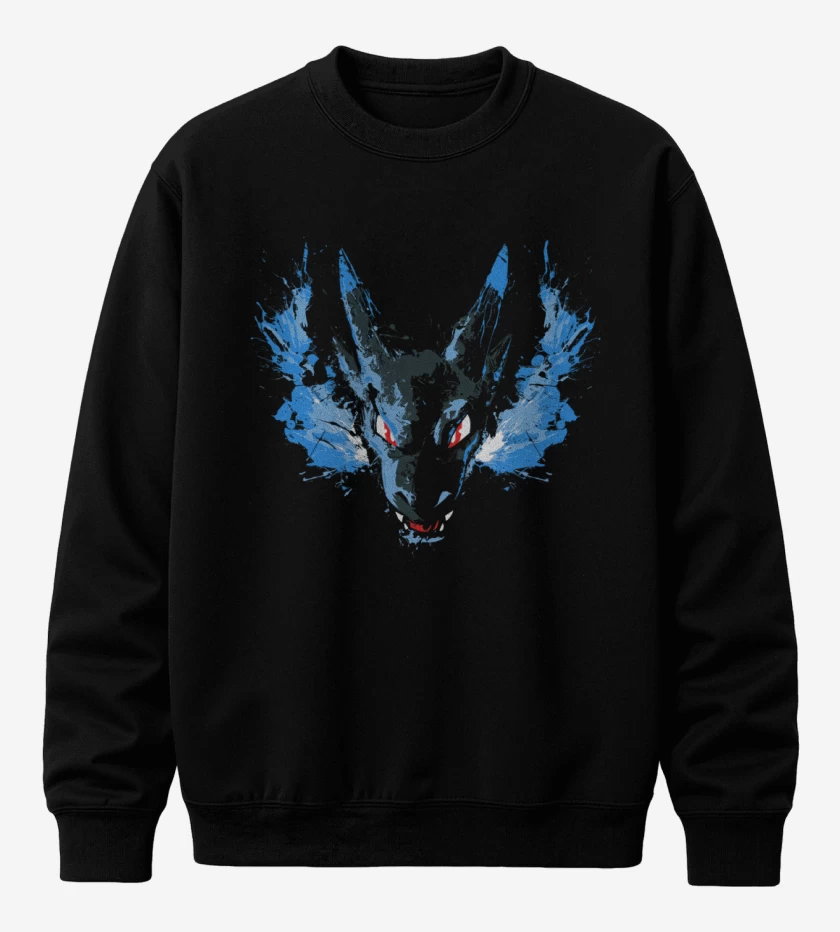 Poleron polo Negro de Charizard x