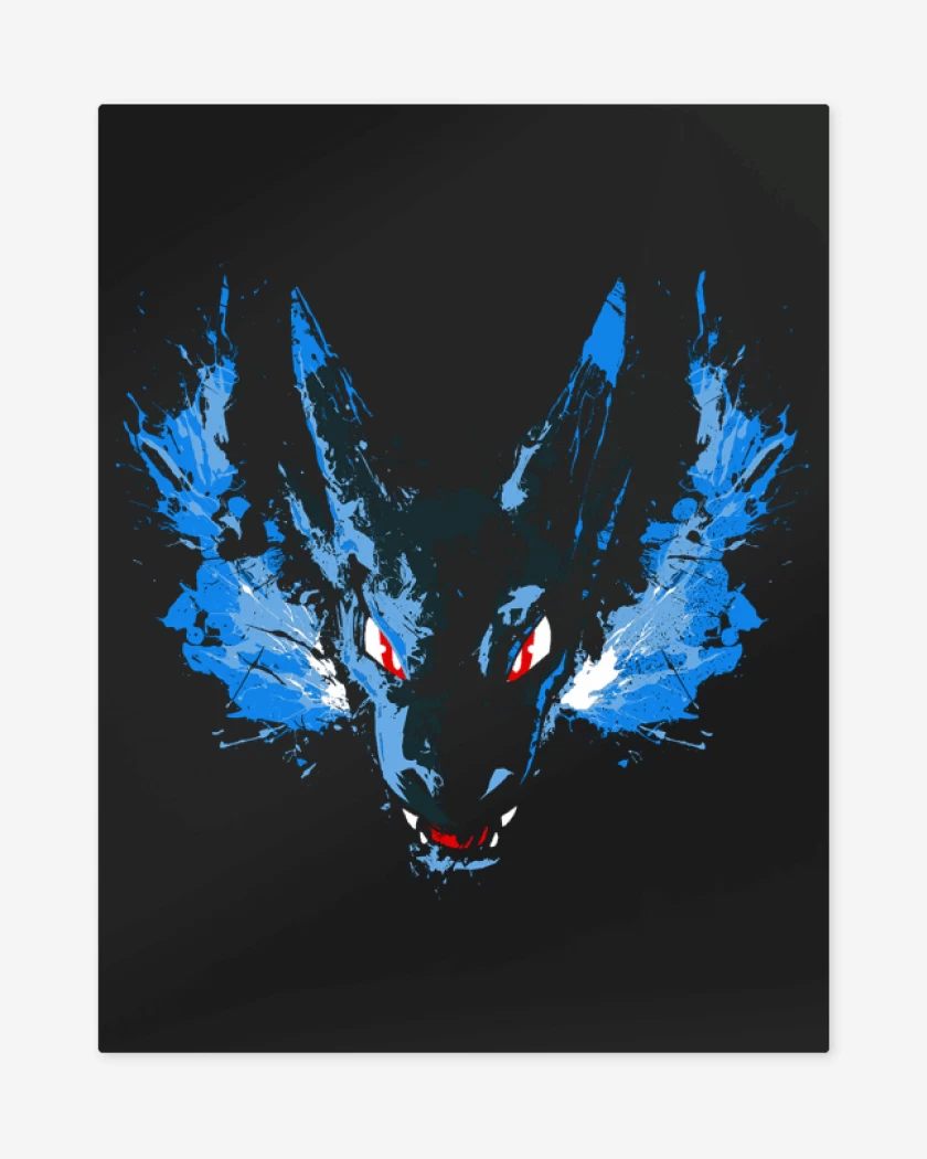 Print metalico Negro de Charizard x