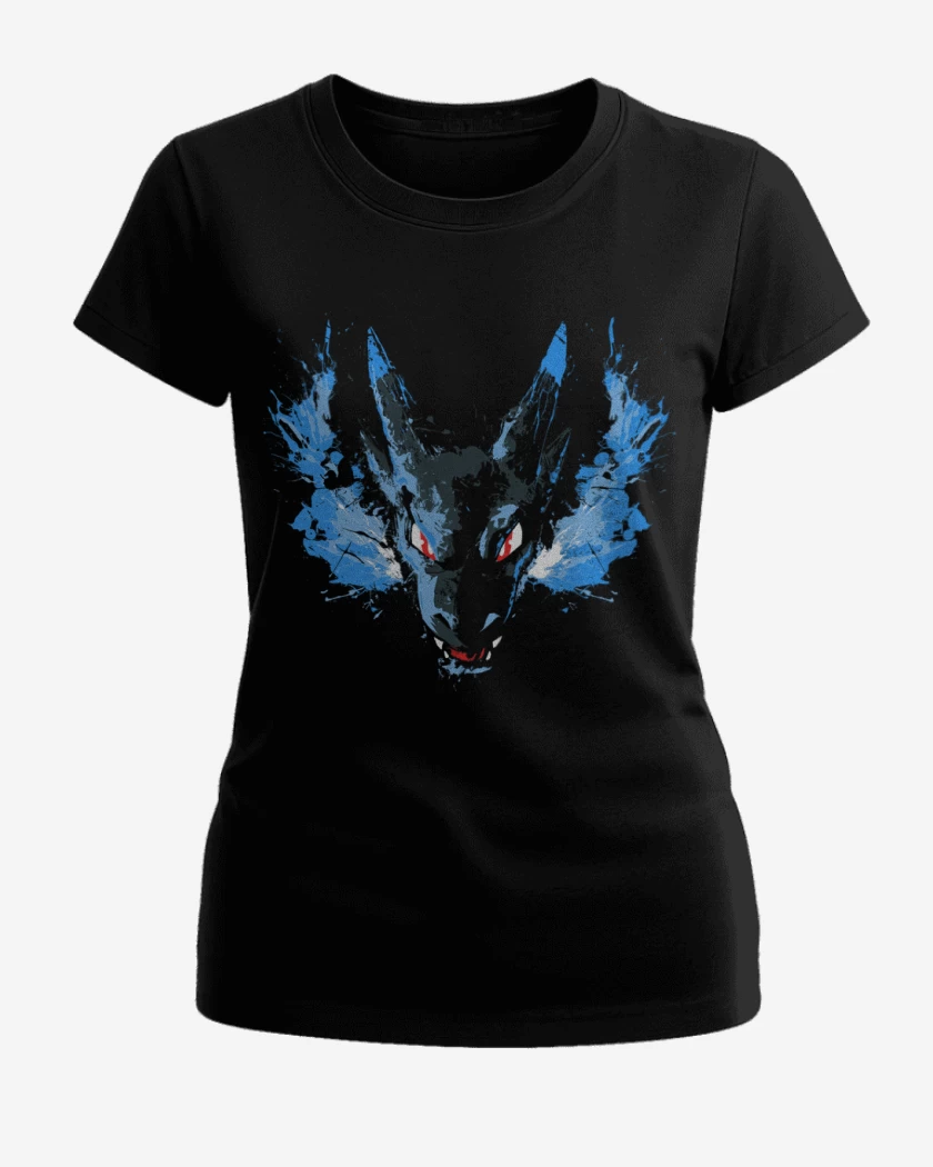 Polera de Mujer Negro de Charizard x