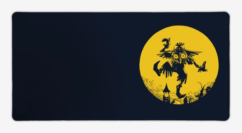 Mouse pad Gamer Azul Marino de Skull Kid - Luna