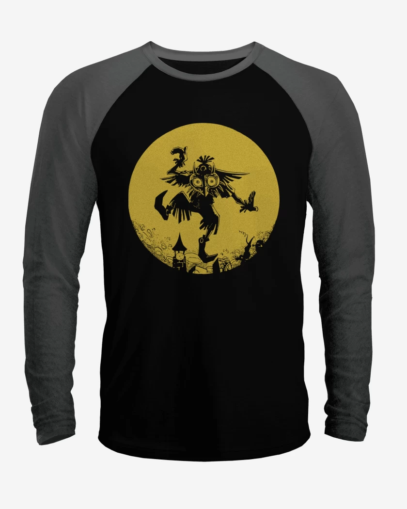 Polera Raglan Skull Kid - Luna