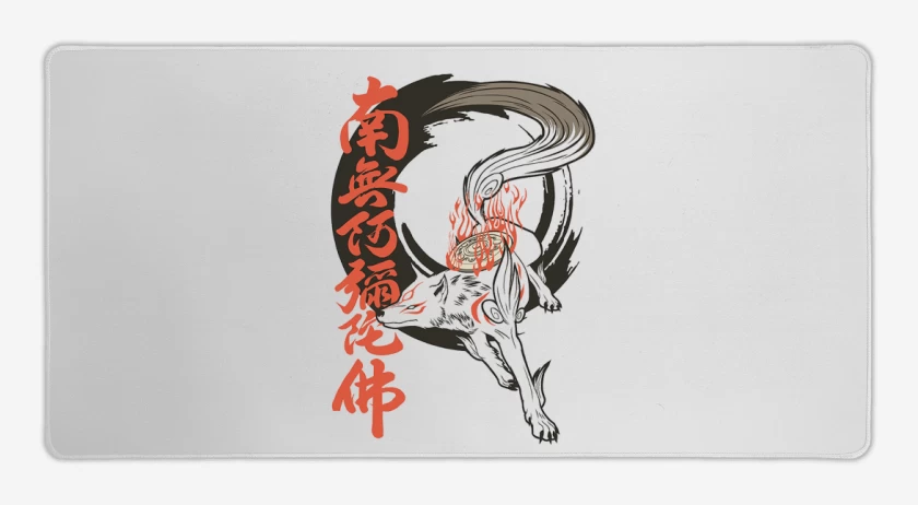 Mouse pad Gamer Blanco de Okami 2 