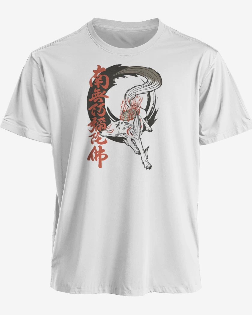 Polera premium Blanco de Okami 2 
