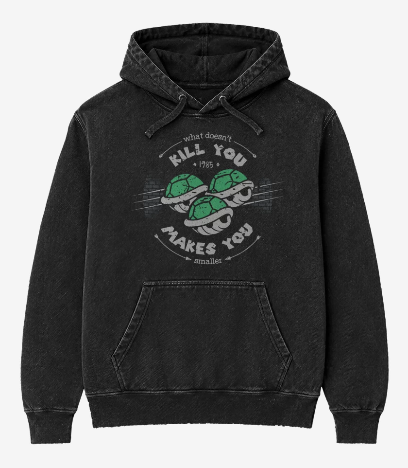Poleron Canguro Acid Wash Negro de Koopa
