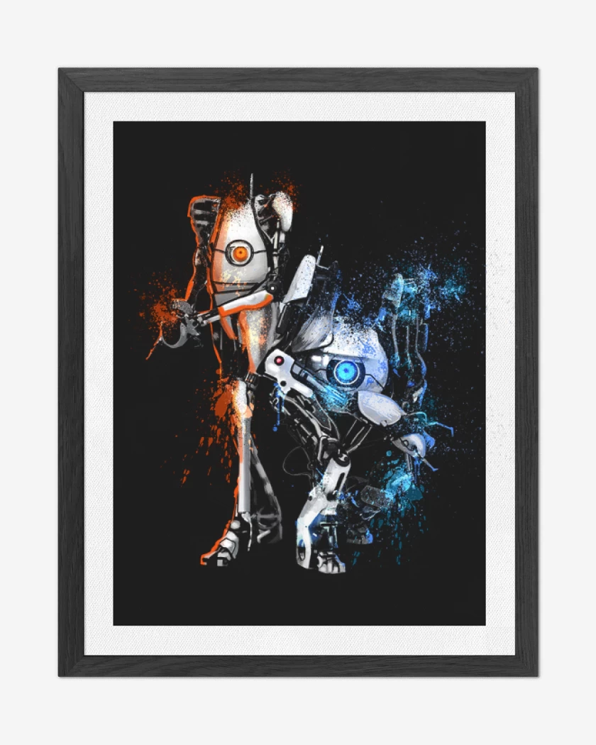 Cuadro decorativo Negro de Portal 2 