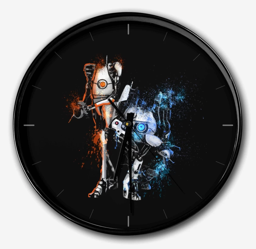 Reloj Negro de Portal 2 