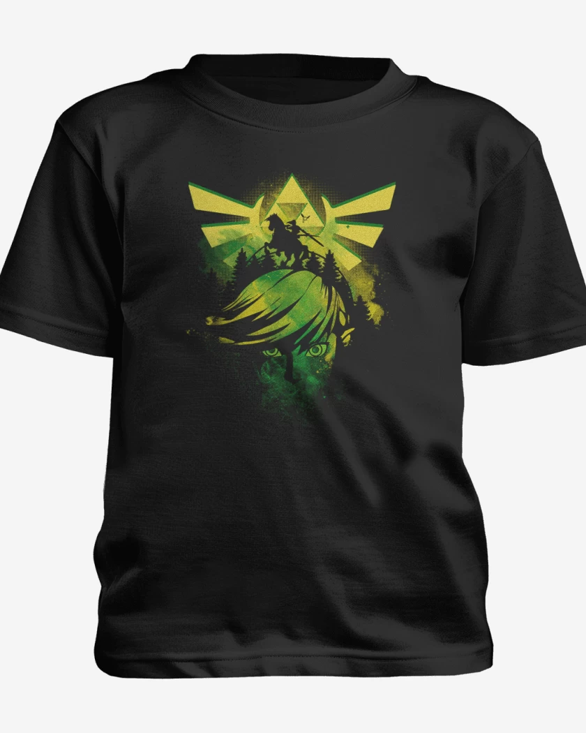 Polera de niño Negro de Link Face