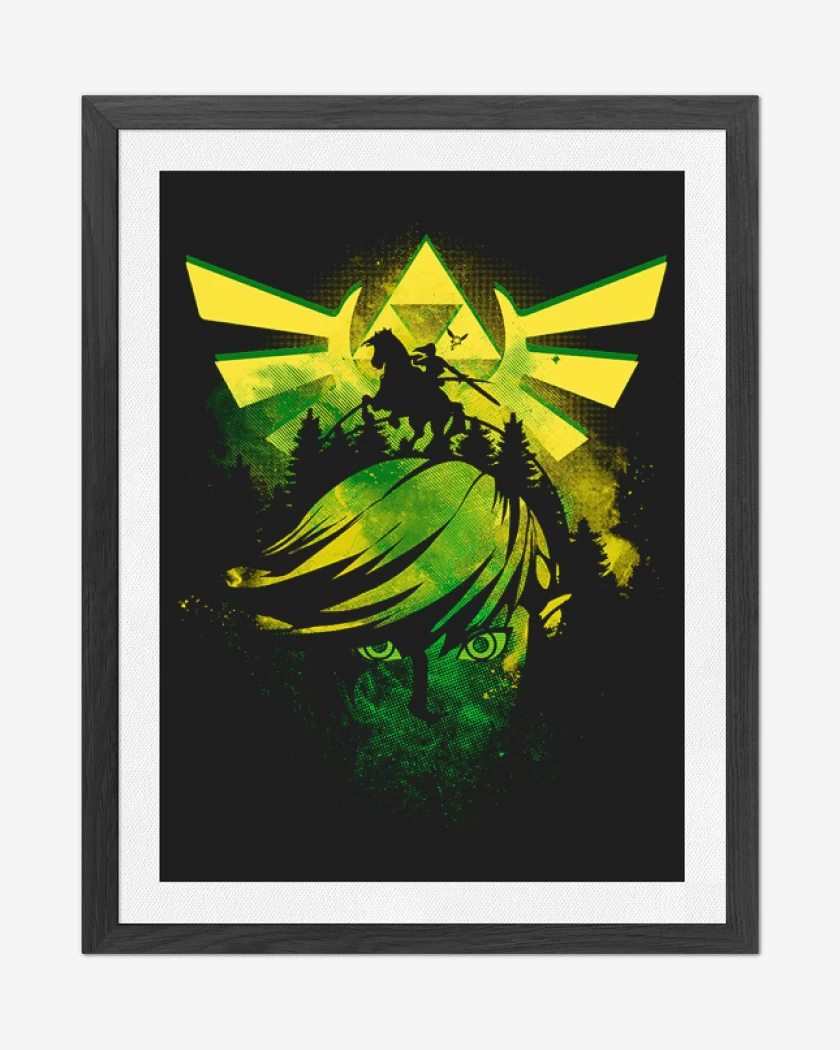 Cuadro decorativo Negro de Link Face