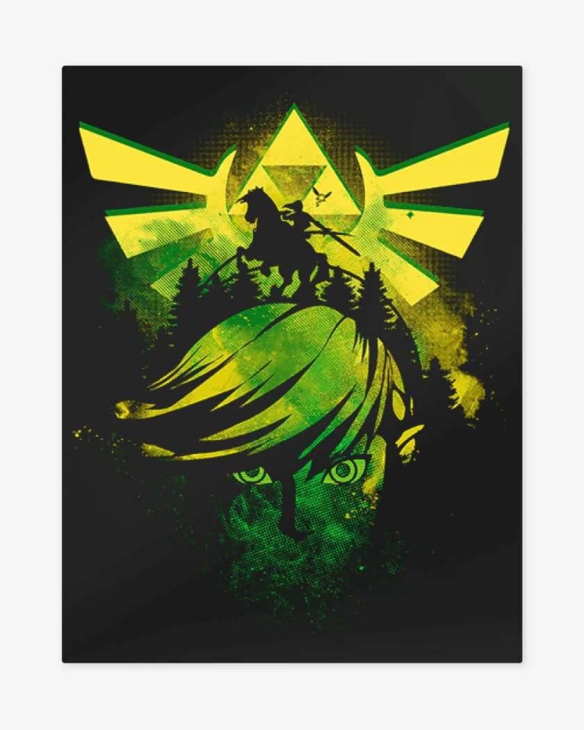 Print metalico Negro de Link Face