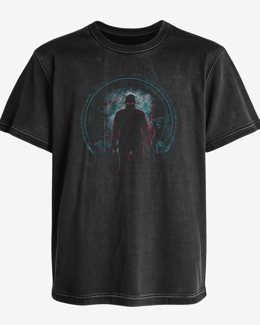 Polera desgastada Negro de StarLord