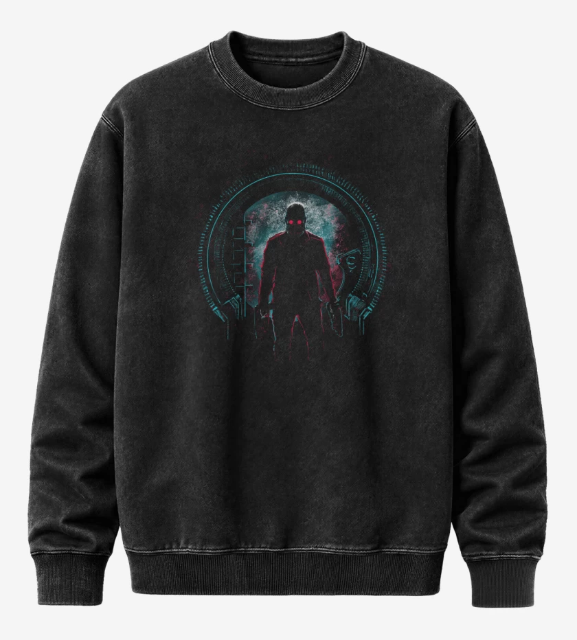 Poleron Polo Acid Wash Negro de StarLord