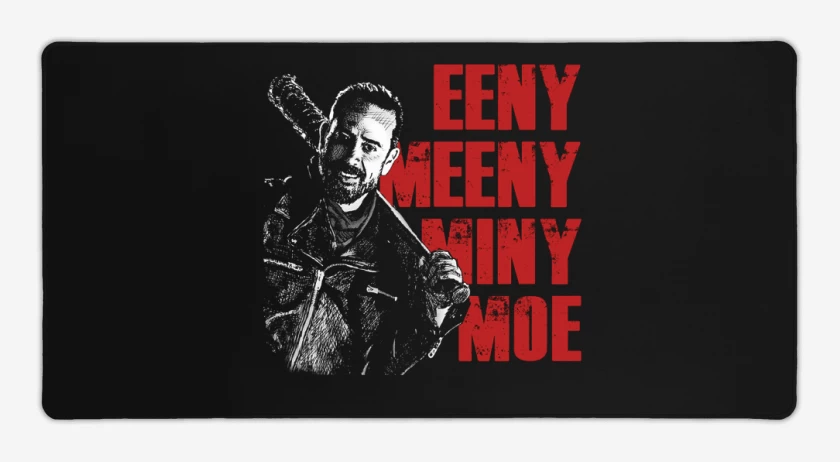 Mouse pad Gamer Negro de Negan