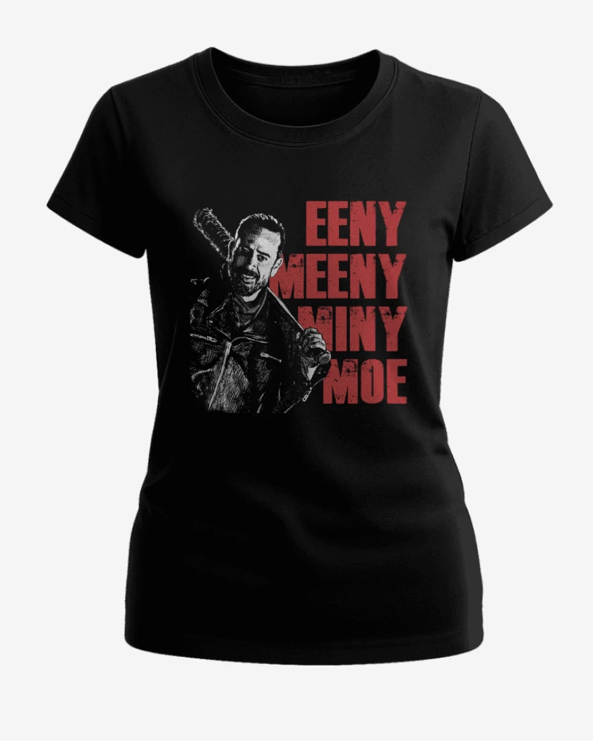 Polera de Mujer Negro de Negan