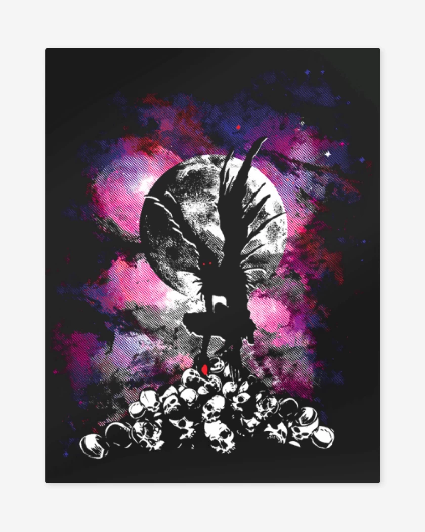 Print metalico Negro de Ryuk death note