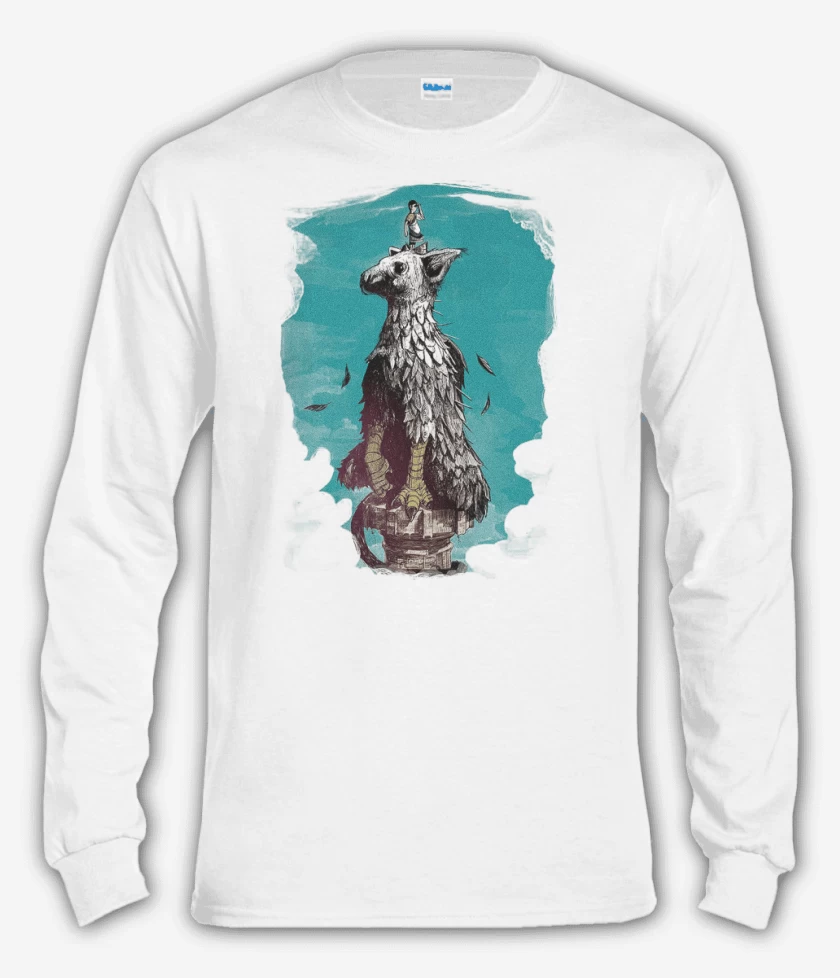 Polera manga larga Blanco de The last guardian 