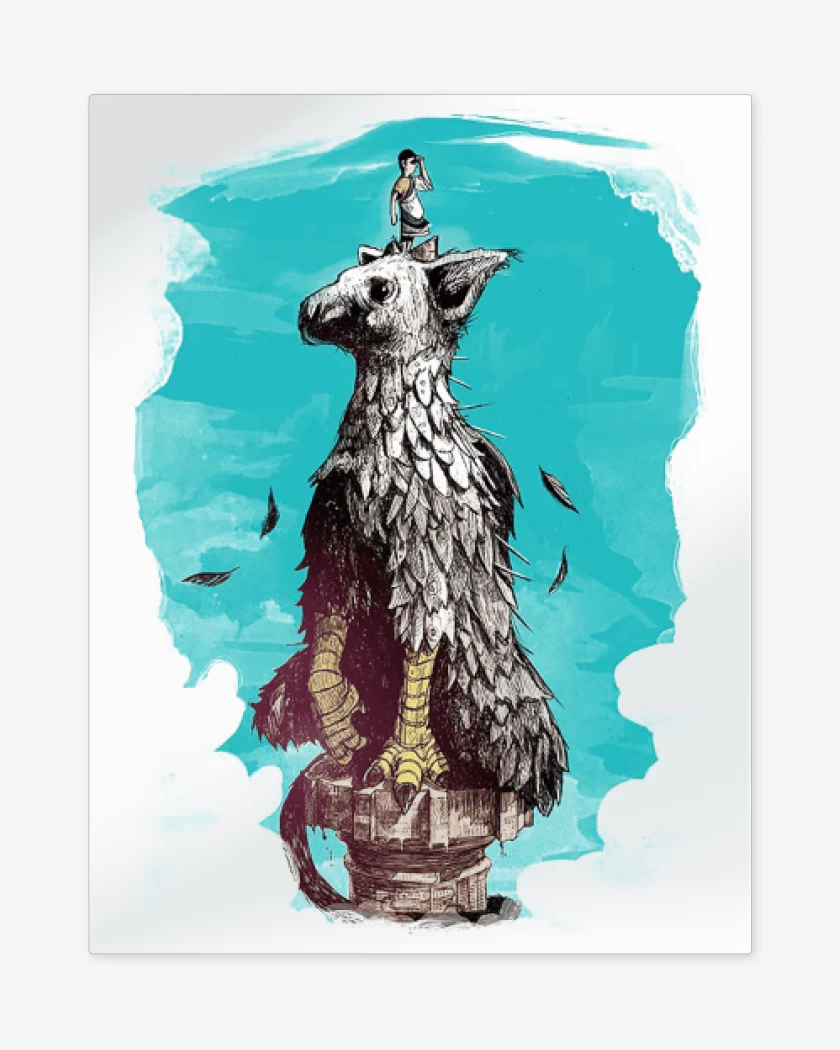 Print metalico The last guardian 