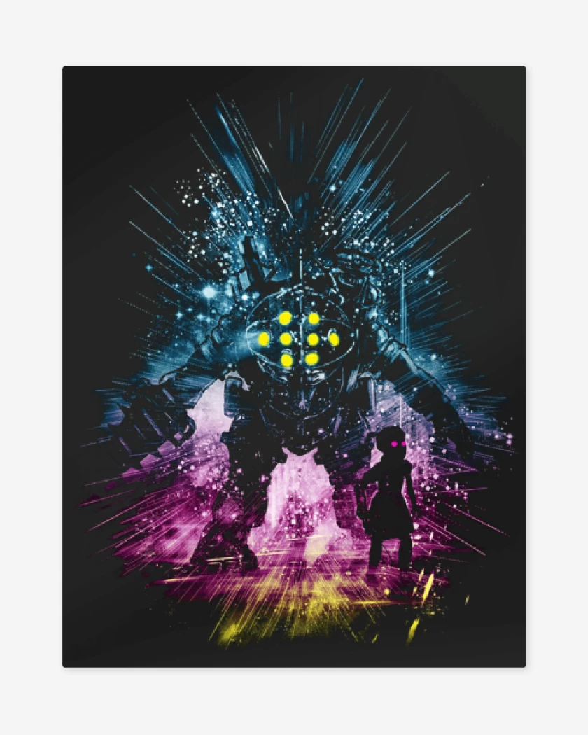 Print metalico Negro de Big daddy Full color