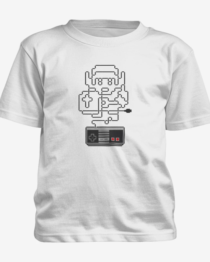 Polera de niño Blanco de Link retro