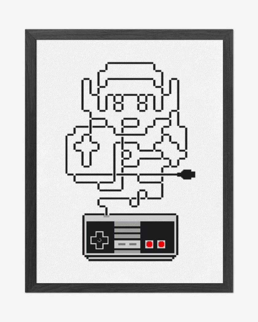 Cuadro decorativo Blanco de Link retro