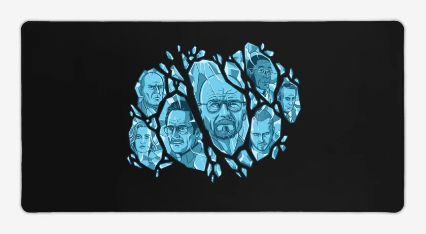 Mouse pad Gamer breaking bad blue